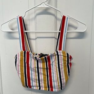 Striped crop top
